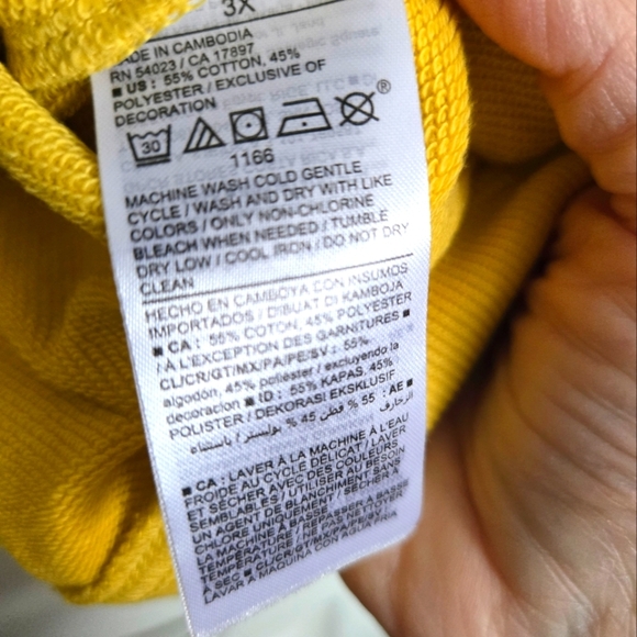 Old Navy Cropped Plus Size Good Vibes Crewneck - Size 3x - Picture 6 of 7